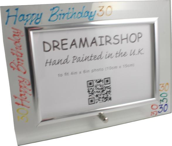 30th Birthday photo/picture frame Land Brights