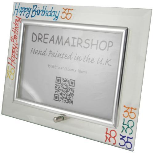 35th Birthday Photo Frame Land Brights