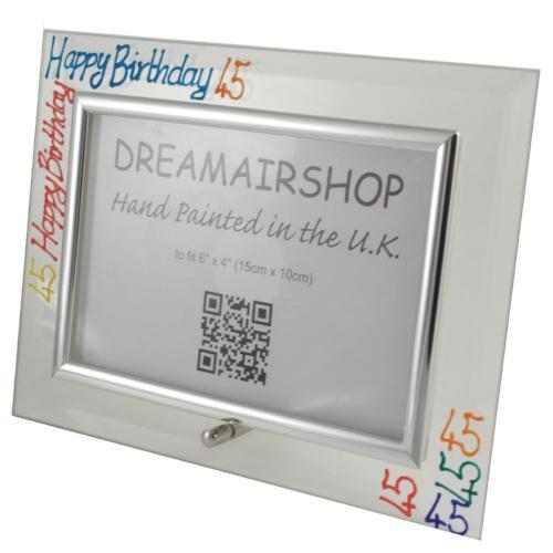 45th Birthday Photo Frame Land Brights