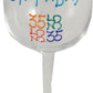 35th Birthday Wine Glass Brights