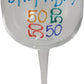 50th Birthday Wine Glass Brights