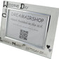 Personalised Wedding Day Photo Frame Blk/Sil