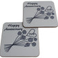 70th Wedding Anniversary Coasters Flower
