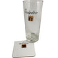 Personalised Godfather Glass & Coaster: Gift Set (Feet)