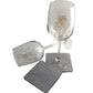 Personalised 30th Wedding Anniversary Wine Glasses & Coaster Gift Set Flower