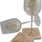 Personalised 50th Wedding Anniversary Wine Glasses & Coaster Gift Set Flower