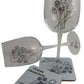 Personalised 70th Wedding Anniversary Wine Glasses & Coaster Gift Set Flower