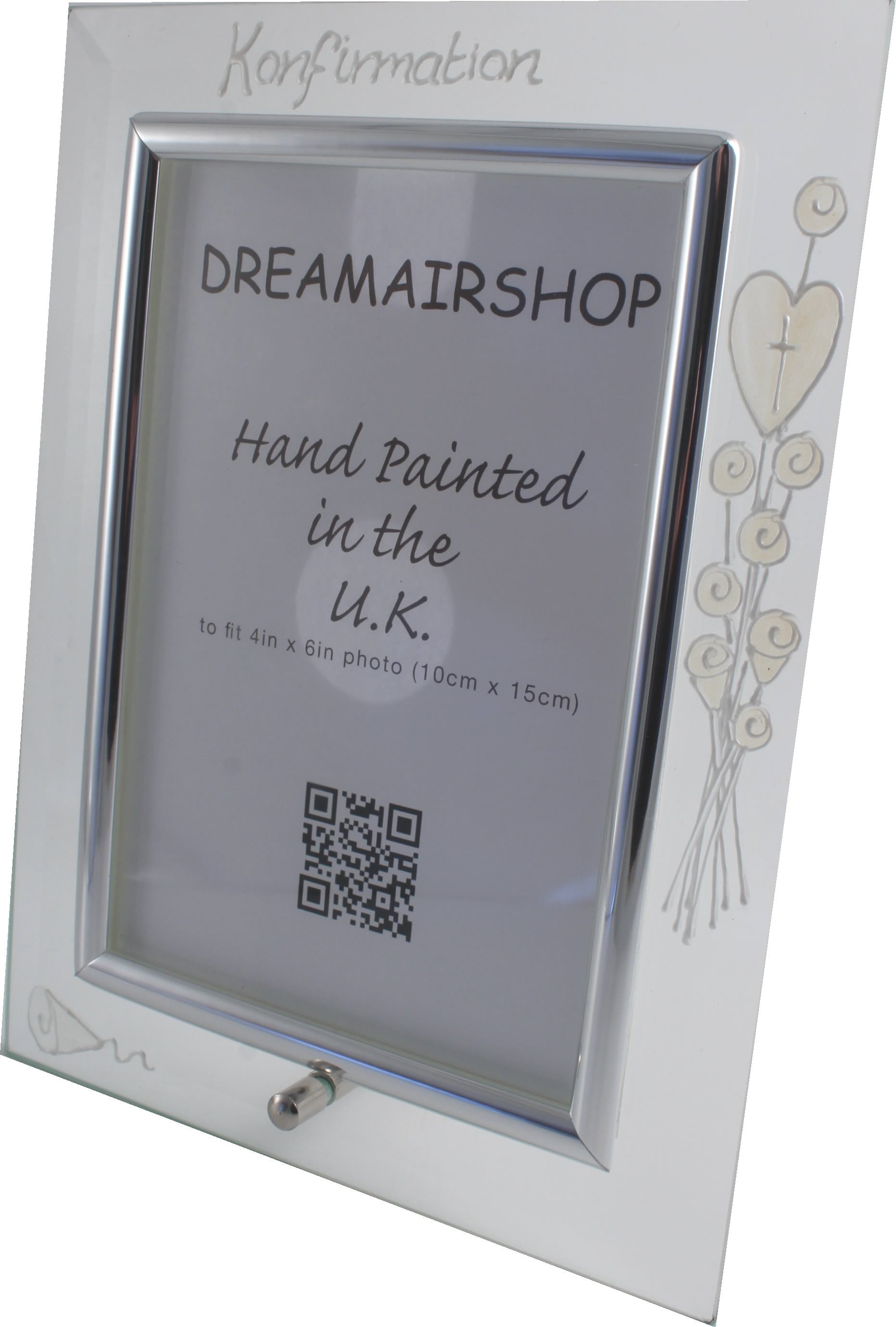 Konfirmation Fotorahmen Hochformat - :Confirmation Photo Frame (Pearl)