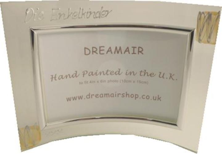 Die Enkelkinder Fotorahmen Landschaft - The Grandchildren Glass Photo Frame (Coffee/Hearts)