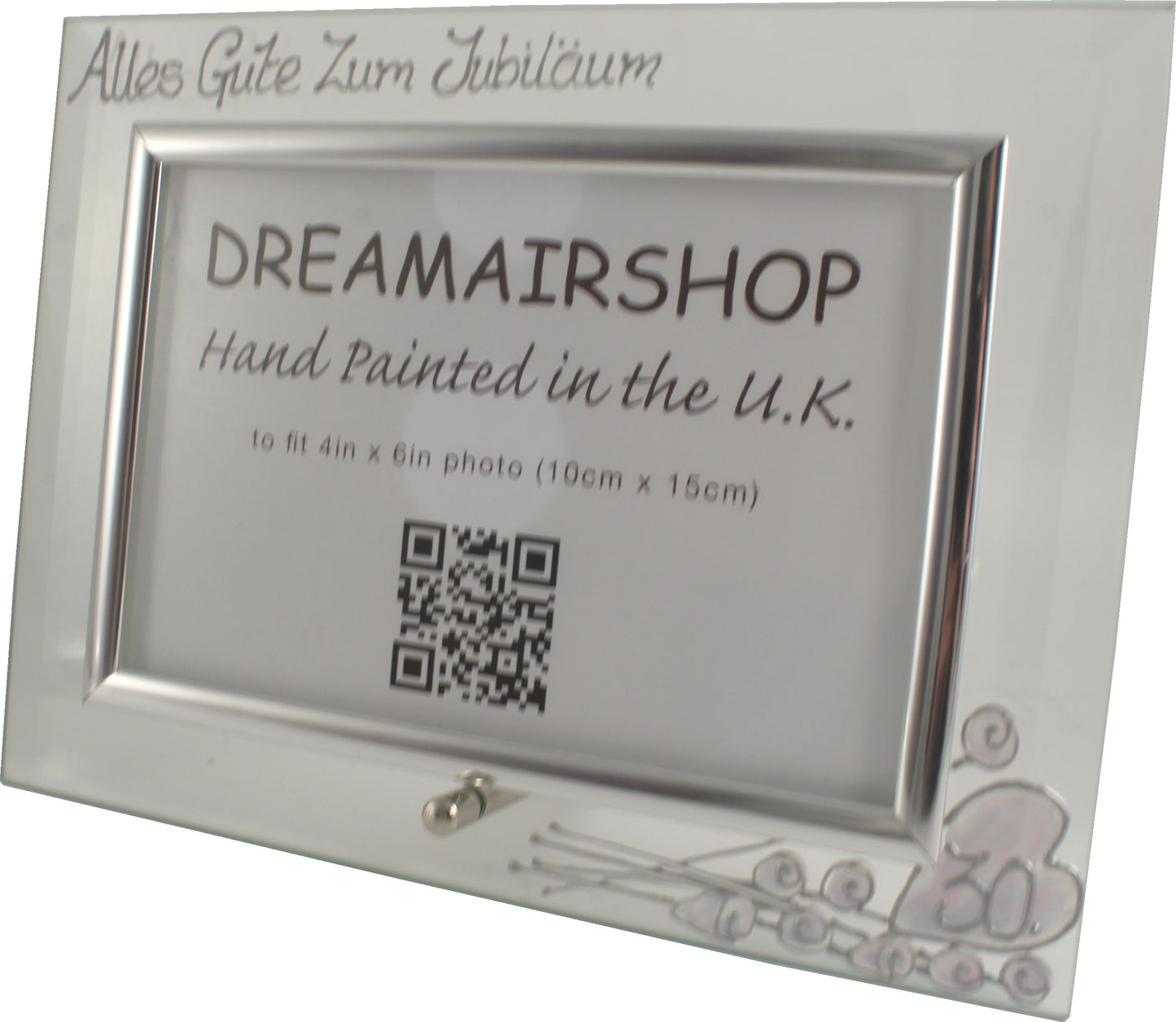 30 Jahre Alles Gute Zum Jubilí_um Fotorahmen Landschaft - 30th Wedding Anniversary Land Frame (Flower)