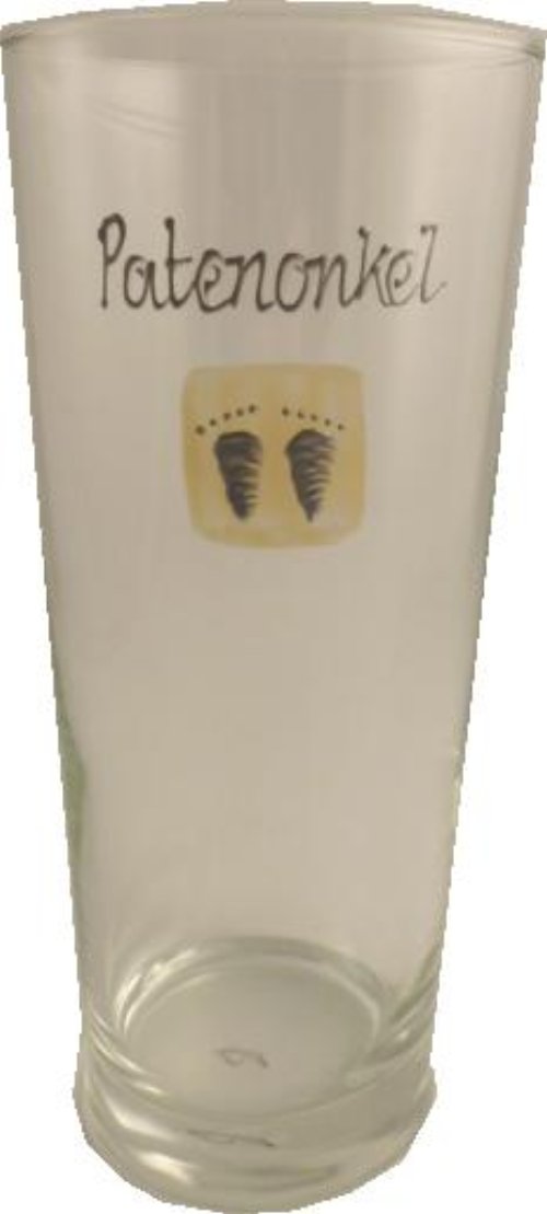 Patenonkel Ein Bierglas als Geschenk - Godfather Pint Glass (Feet)