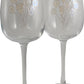 30 Jahre Alles Gute Zum Jubilí_um Paar Weinglí_ser - 30th Wedding Anniversary Pair of Wine Glasses (Flower)