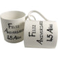 Par de China Tazas Feliz Aniversario 45 Aí±os - 45th Wedding Anniversary Pair of China Mugs  (Blk/Sil)