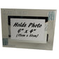 Las Nietas marco de fotos de paisaje - The Granddaughters Photo Frame (Turquoise/Hearts)