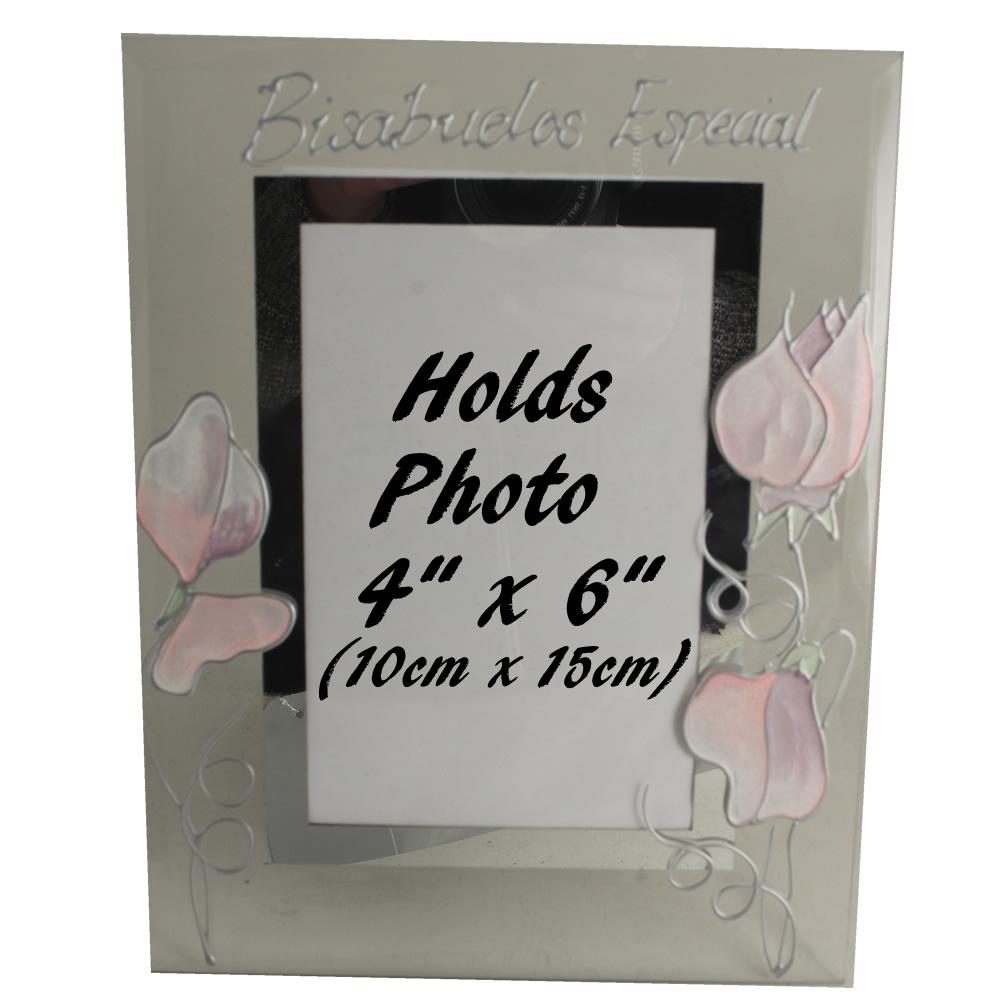Bisabuelos Especiales foto marco retrato - Special Great Grandparents Photo Frame (Sweet Pea)