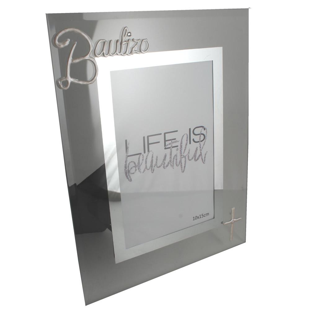 Bautizo foto marco retrato -: Christening Photo Frame with crystals