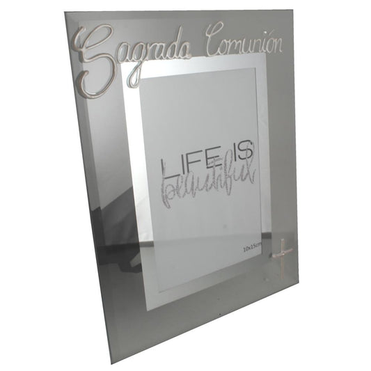 Sagrada Comunií_n foto marco retrato: - Holy Communion Photo Frame with crystals