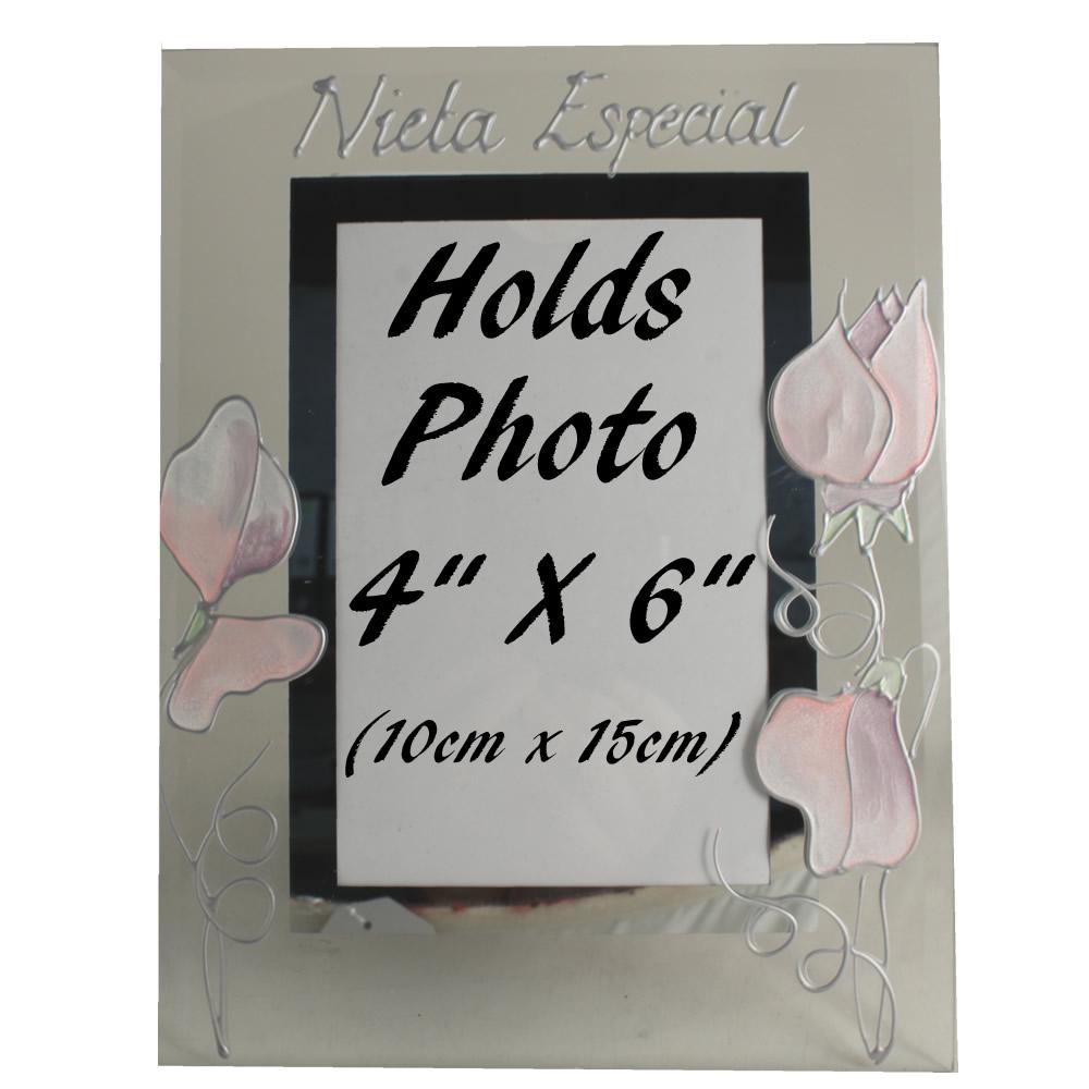 Nieta Especial foto marco retrato - Granddaughter Photo Frame (Sweet Pea)