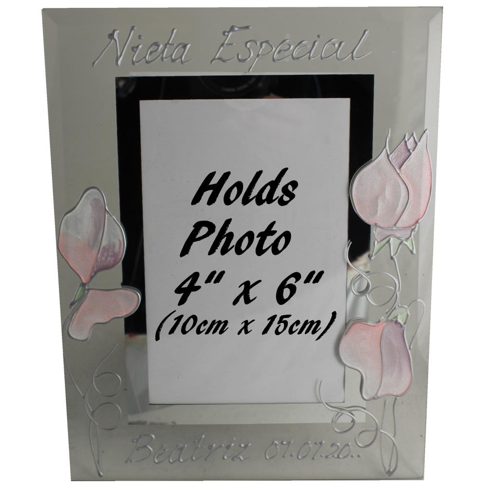 Nieta Especial foto marco retrato - Granddaughter Photo Frame (Sweet Pea)