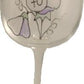 70 Bon Anniversaire verre íæ vin- 70th Birthday Wine Glass (Sweet Pea)
