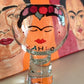 Frida Kahlo Luxury Wine Glass: with Crystals (Flower)