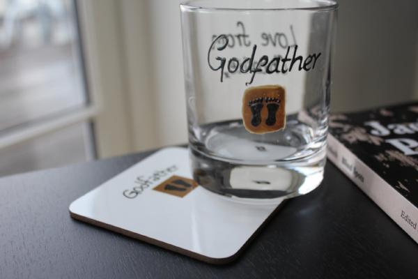 Godfather Whisky Glass/Coaster Gift Set: (Feet)