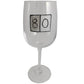 80th Birthday Wine Glass Grey Sq