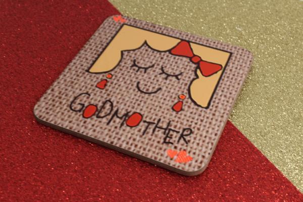 Godmother Wine Glass/Coaster Gift Set: (Cami)
