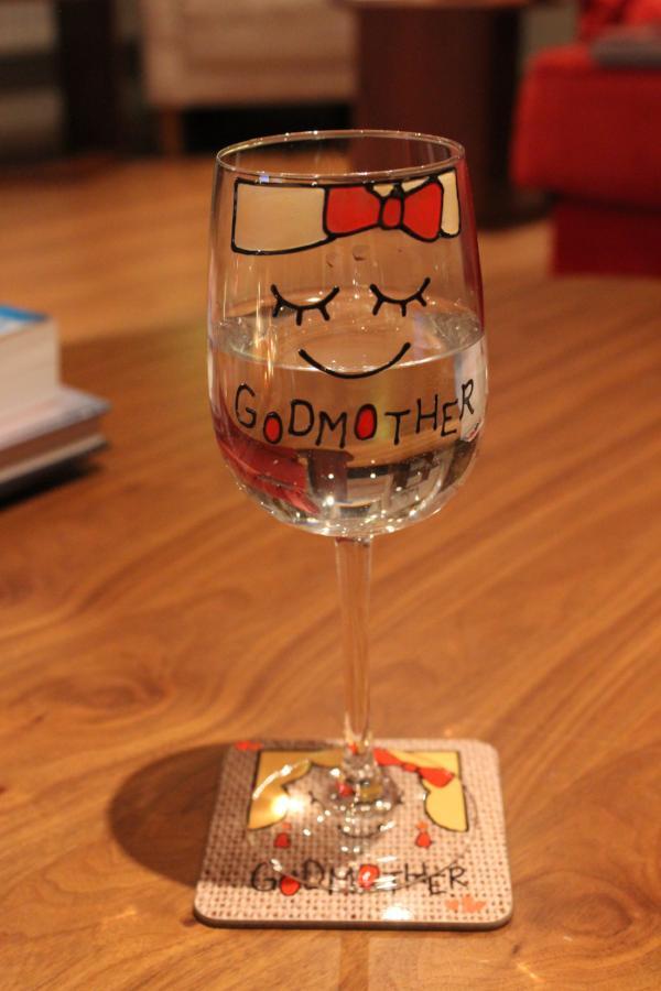 Godmother Wine Glass/Coaster Gift Set: (Cami)