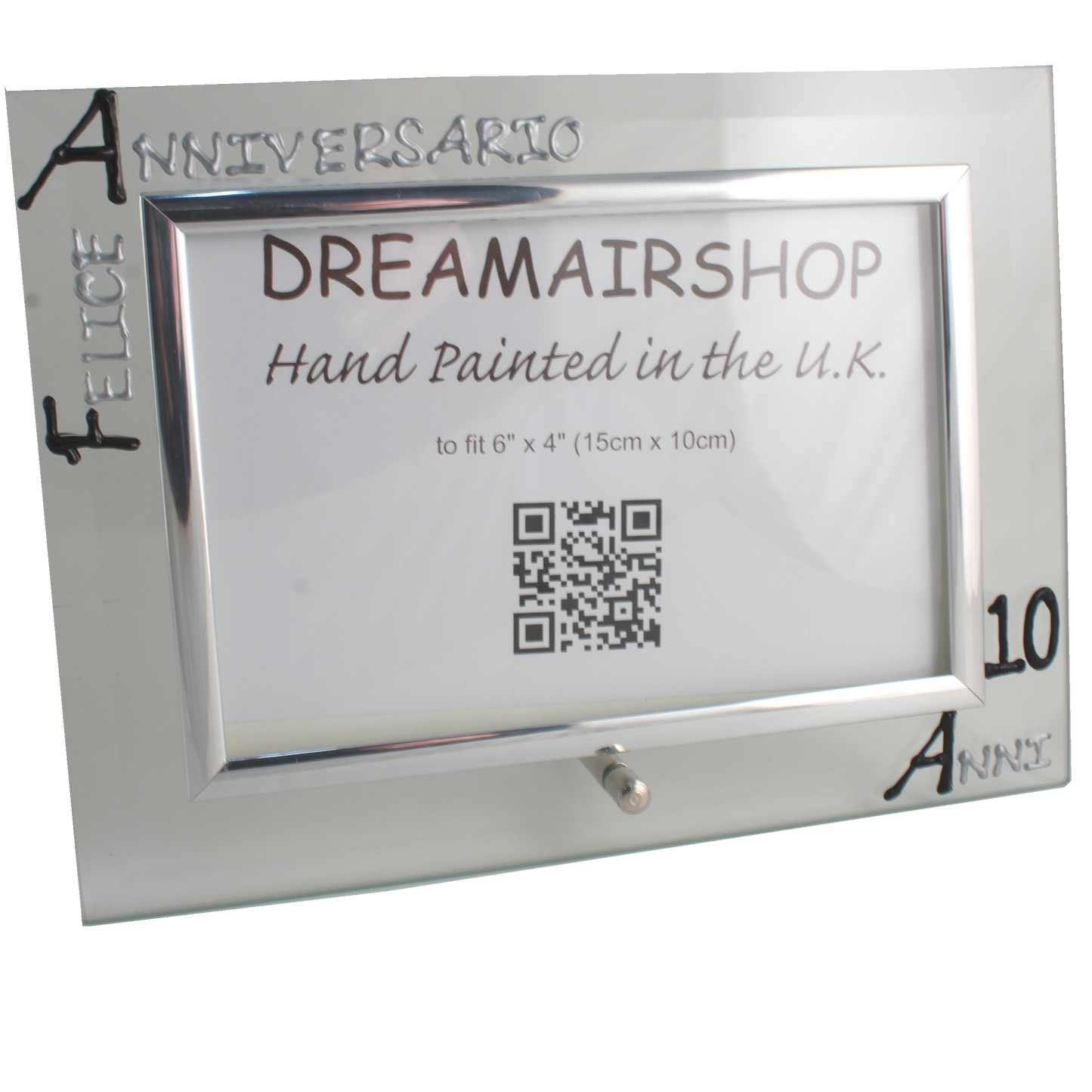 Cornice Foto 10ŒÁ Anniversario - 10th Anniversary Photo Frame Land (Blk/Sil)
