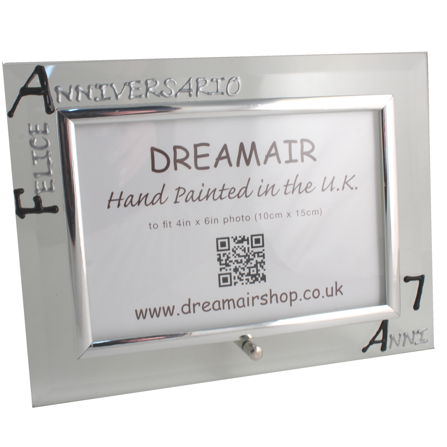 Cornice Foto 7ŒÁ Anniversario - 7th Anniversary Photo Frame Land (Blk/Sil)