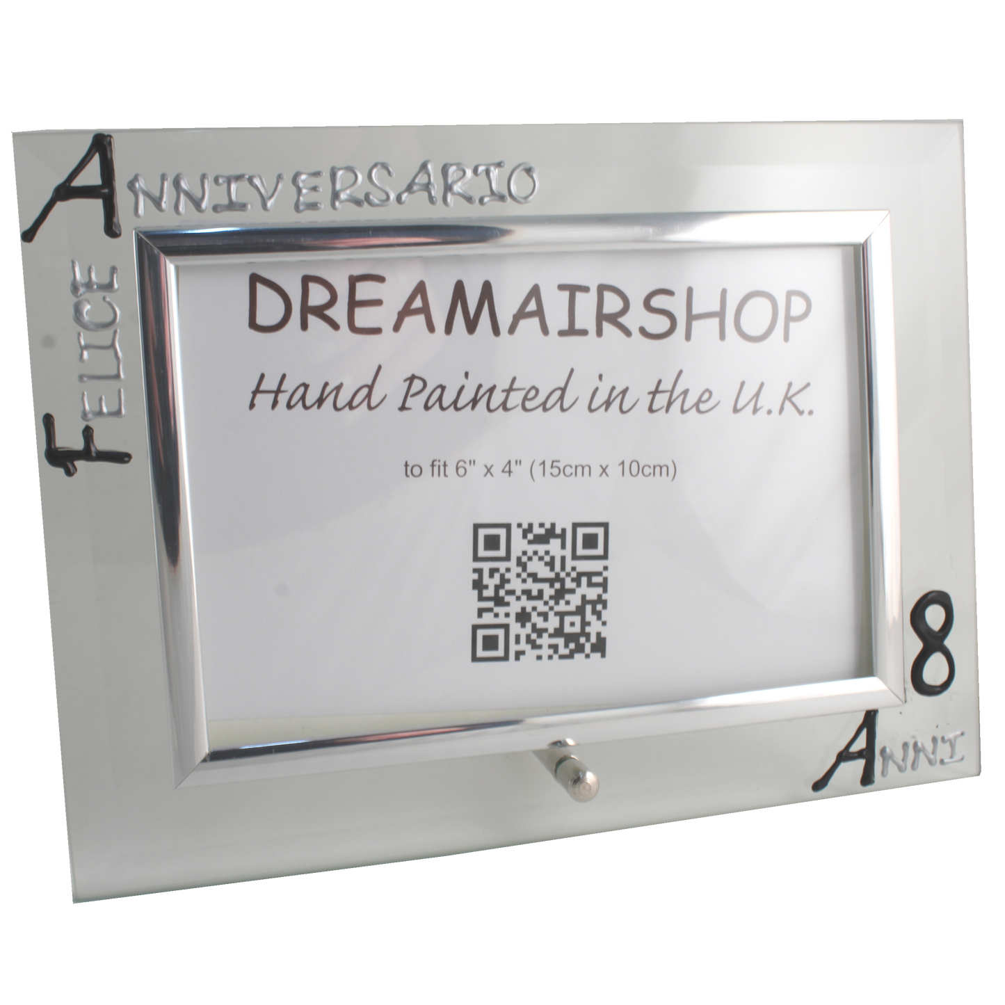 Cornice Foto 8ŒÁ Anniversario - 8th Anniversary Photo Frame Land (Blk/Sil)