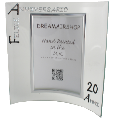 Cornice Foto 20ŒÁ Anniversario - 20th Anniversary Photo Frame Port (Blk/Sil)