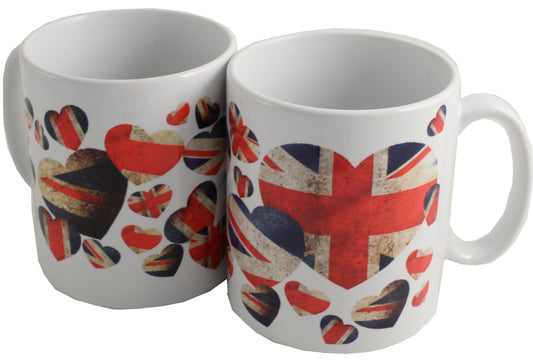 Pair of Union Jack Mugs: