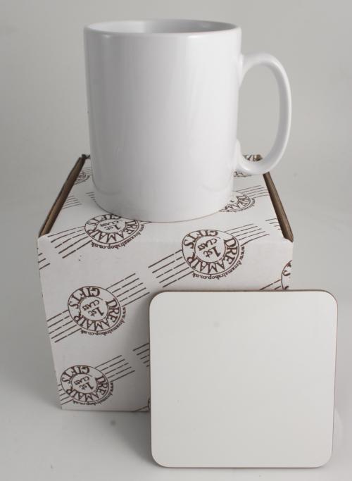 Ceramic Mug & Coaster Gift Box