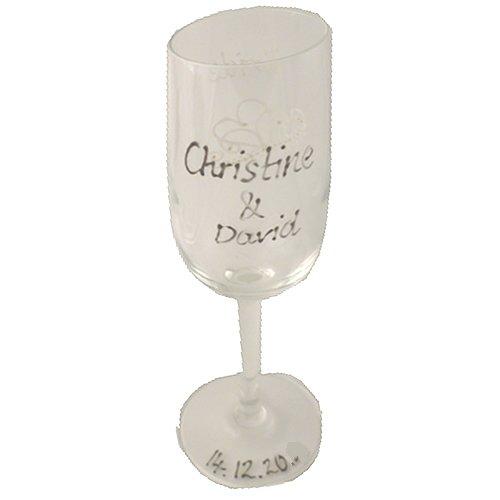 Personalised Wedding Champagne Glasses