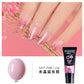 7Pcs Finger Nail Extension Gel Builder Acryl Gel Poly Clear Pink UV Gel Quick Building Nail Camouflage LED Hard Gel Crystal Nail