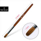 KADS 6# 8# 10# 100% Pincel Kolinsky Acrylic Nail Brush Gel Poly Brush Crimped Head Red Wood Handle Professional Manicure Brush