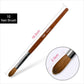 KADS 6# 8# 10# 100% Pincel Kolinsky Acrylic Nail Brush Gel Poly Brush Crimped Head Red Wood Handle Professional Manicure Brush