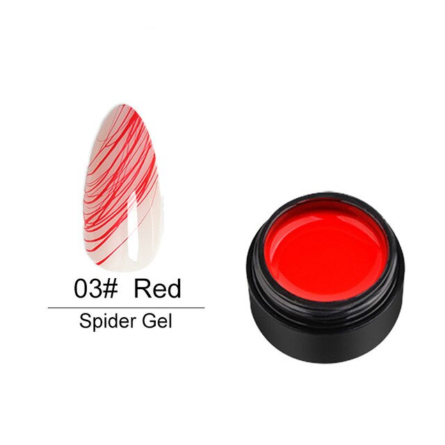 Nail Gel Painting 6Colors UV Gel DIY Nail Art Stretch Drawing Gel Spider Gum Super Stretch Brushed Glue Painted Nail Polish