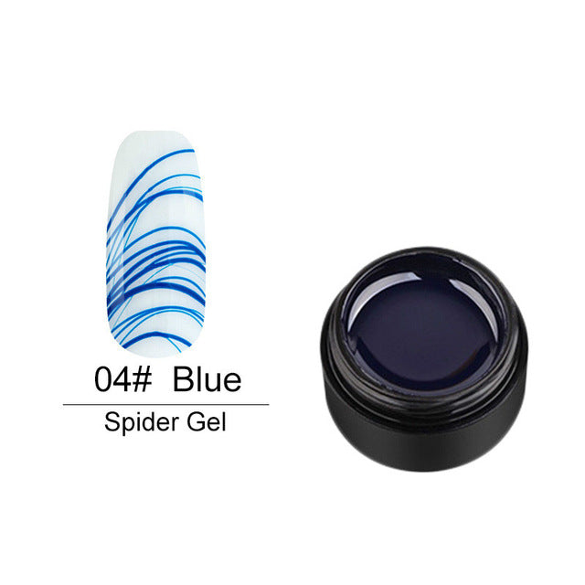 Nail Gel Painting 6Colors UV Gel DIY Nail Art Stretch Drawing Gel Spider Gum Super Stretch Brushed Glue Painted Nail Polish