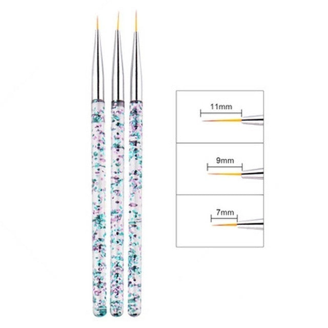 3pcs Nail Brush