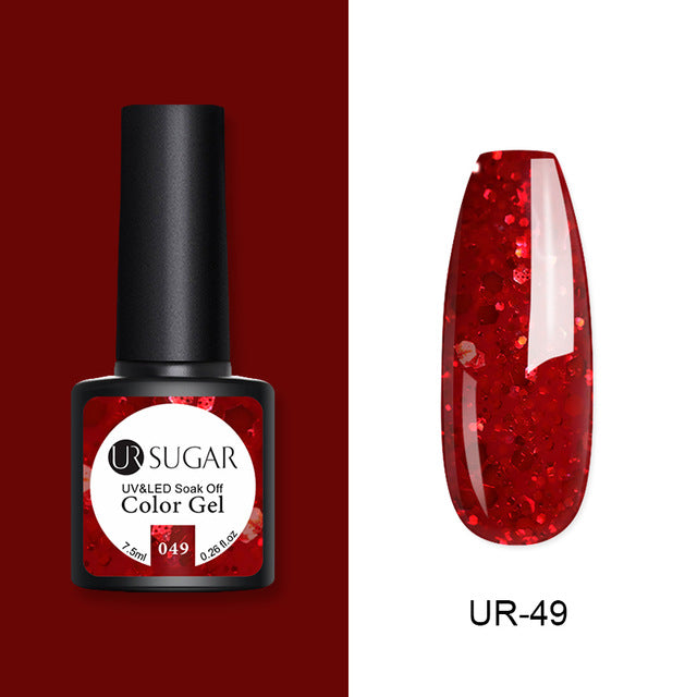 UR SUGAR 7.5ml Rose Gold Cat Eye Nail Gel Polish Glitter Magnetic UV Gel Varnish Semi Permanent Soak Off Nail Art Gel varnish