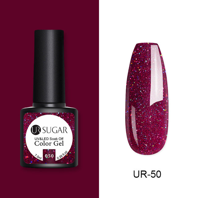UR SUGAR 7.5ml Rose Gold Cat Eye Nail Gel Polish Glitter Magnetic UV Gel Varnish Semi Permanent Soak Off Nail Art Gel varnish