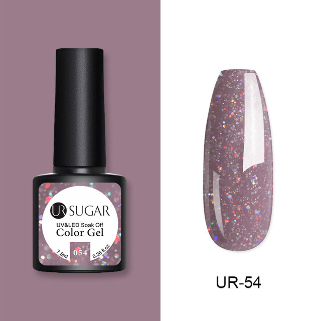 UR SUGAR 7.5ml Rose Gold Cat Eye Nail Gel Polish Glitter Magnetic UV Gel Varnish Semi Permanent Soak Off Nail Art Gel varnish
