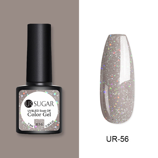 UR SUGAR 7.5ml Rose Gold Cat Eye Nail Gel Polish Glitter Magnetic UV Gel Varnish Semi Permanent Soak Off Nail Art Gel varnish