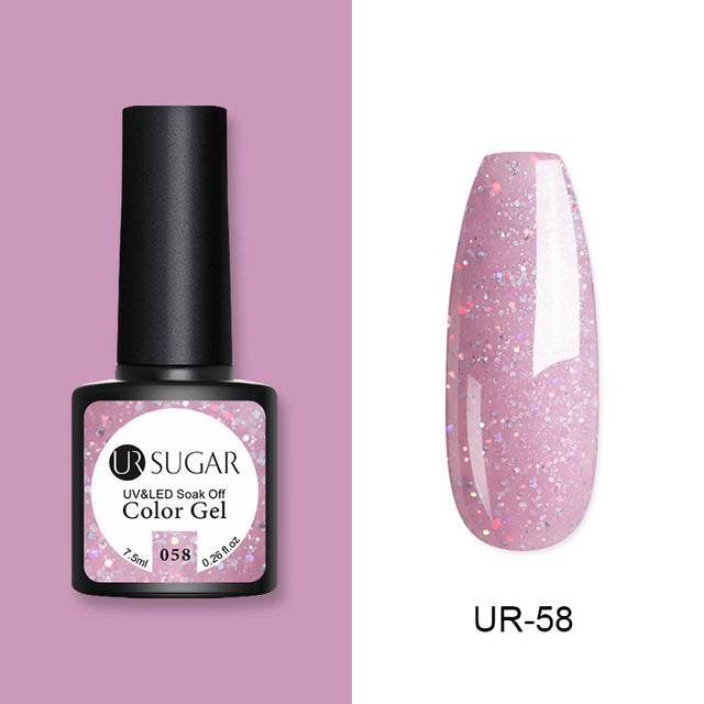 UR SUGAR 7.5ml Rose Gold Cat Eye Nail Gel Polish Glitter Magnetic UV Gel Varnish Semi Permanent Soak Off Nail Art Gel varnish