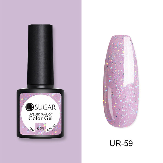 UR SUGAR 7.5ml Rose Gold Cat Eye Nail Gel Polish Glitter Magnetic UV Gel Varnish Semi Permanent Soak Off Nail Art Gel varnish