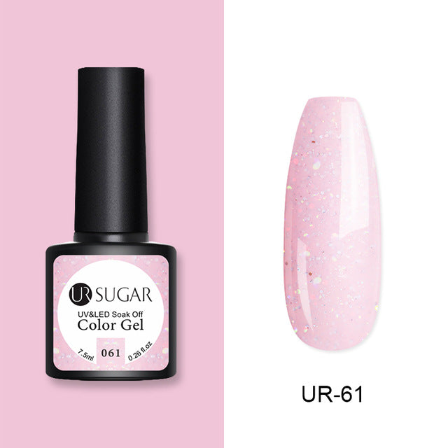 UR SUGAR 7.5ml Rose Gold Cat Eye Nail Gel Polish Glitter Magnetic UV Gel Varnish Semi Permanent Soak Off Nail Art Gel varnish