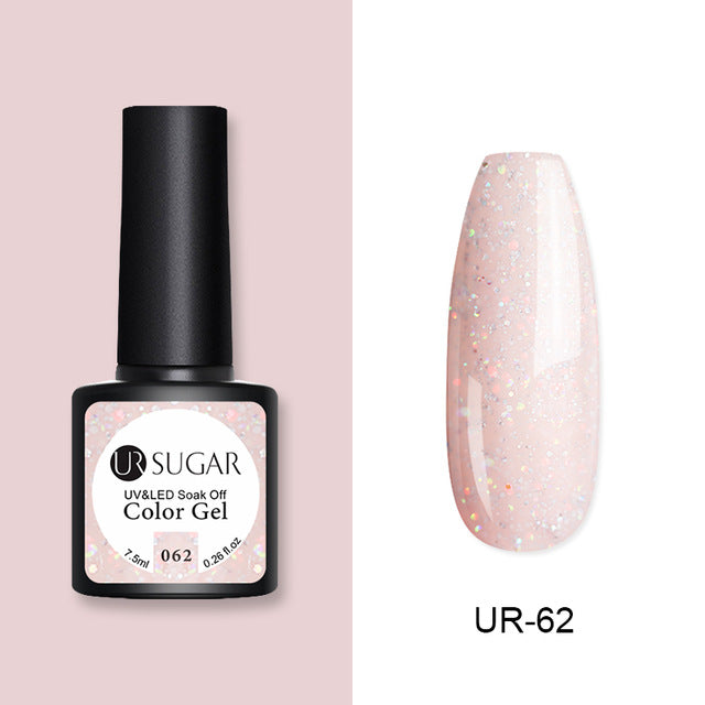UR SUGAR 7.5ml Rose Gold Cat Eye Nail Gel Polish Glitter Magnetic UV Gel Varnish Semi Permanent Soak Off Nail Art Gel varnish